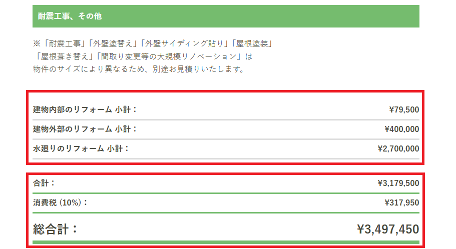 見積もりの確認方法